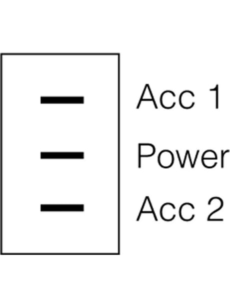 Rocker Switch On/Off/On SPDT 20A at 12V - Narva | Universal Auto Spares