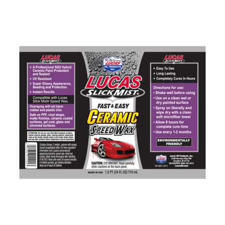 Slick Mist Fast and Easy Ceramic Speed Wax - Lucas Oil