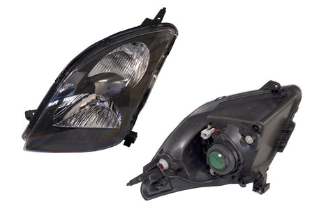Headlight (LHS, Chrome/Black) Suzuki Swift EZ 2005 - 2010 SZSW-HEL-10L - Sterling Parts