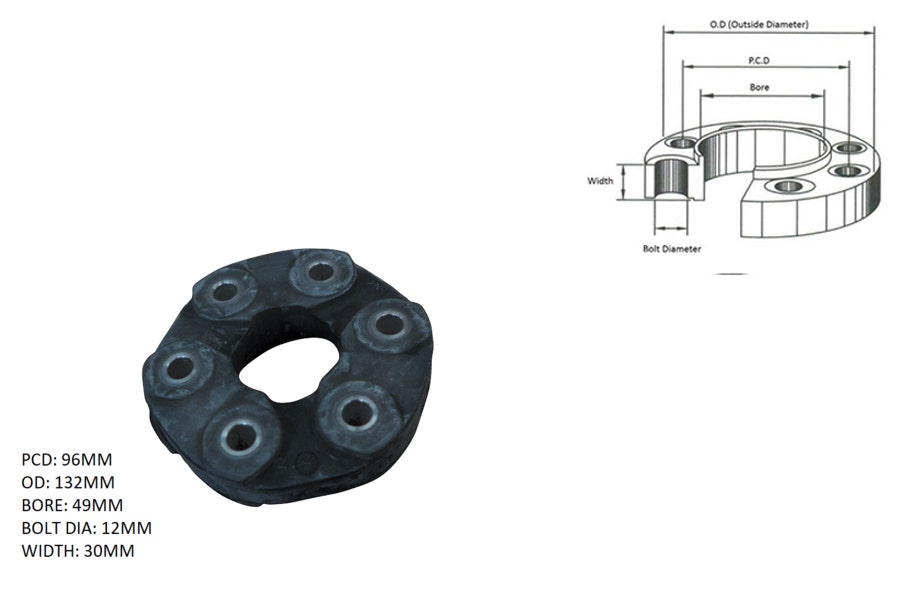 Tail Shaft Coupling (PCD 96mm, Width 30mm) BMW 2 Series F22/F23/F87 2014 - 2021 TSC-BM2S-001 - Sterling