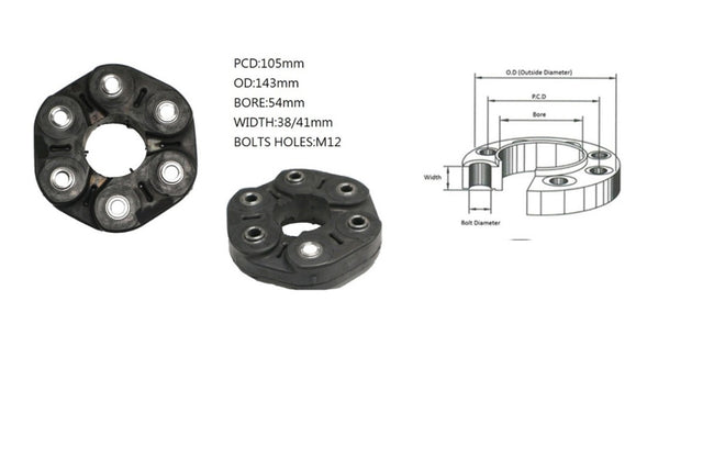 Tail Shaft Coupling (PCD 105mm) BMW 2 Series F22/F23/F87 2014 - 2021 TSC - BM2S - 005 - Sterling Parts - Transmission & Drivetrain - Sterling Parts