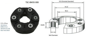 Tail Shaft Coupling (Propshaft Joint) BMW 6 Series E63/E64 2004 - 2010 TSC-BM6S-008 - Sterling