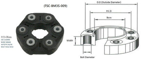 Tail Shaft Coupling (PCD 96mm, Width 34–36mm) BMW X1 E84 2010 - 2015 TSC-BMX1-002 - Sterling