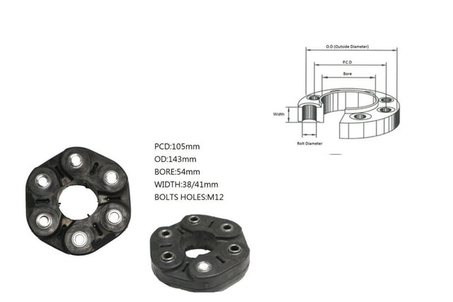 Tail Shaft Coupling (Propshaft Joint) BMW X3 F25/G01 2011 - 2024 TSC - BMX3 - 005 - Sterling Parts - Transmission & Drivetrain - Sterling Parts