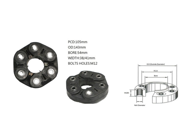 Tail Shaft Coupling (Propshaft Joint), E71/F16/F86/F96/G06 BMW X6 2008 - ONWARDS TSC - BMX6 - 005 - Sterling Parts - Transmission & Drivetrain - Sterling Parts