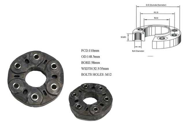 Tail Shaft Coupling (PCD 110mm) Mercedes - Benz C - Class E - Class M - Class 1991 - 2019 TSC - BZ - 003 - Sterling Parts - Transmission & Drivetrain - Sterling Parts