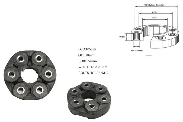 Tail Shaft Coupling (PCD 110mm) Ford Falcon BF Series 2 2006 - 2014 TSC-FDFC-009 - Sterling