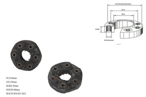 Tail Shaft Coupling (PCD 96mm, Width 30mm) Ford Territory SX/SY 2004 - 2011 TSC - FDTE - 005 - Sterling Parts - Transmission & Drivetrain - Sterling Parts