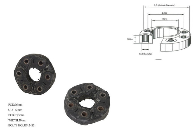 Tail Shaft Coupling (PCD 96mm, Width 30mm) Ford Territory SX/SY 2004 - 2011 TSC - FDTE - 005 - Sterling Parts - Transmission & Drivetrain - Sterling Parts