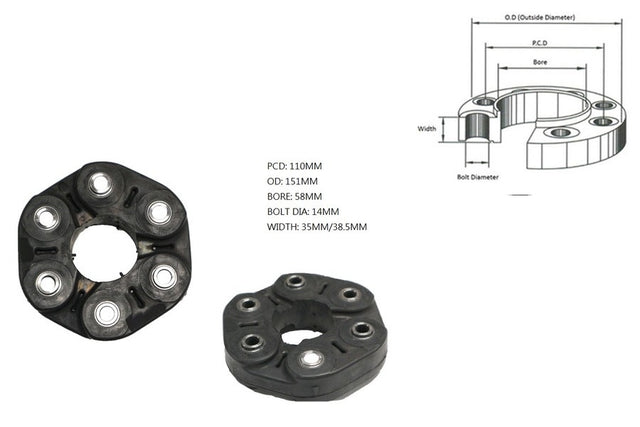 Tail Shaft Coupling (Propshaft Joint) Ford Transit VO 2014 Onwards TSC - FDTR - 005 - Sterling Parts - Transmission & Drivetrain - Sterling Parts