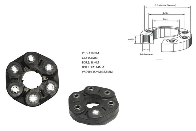 Tail Shaft Coupling (Propshaft Joint) Holden Commodore VF 2013 - 2017 TSC - HLCD - 026 - Sterling Parts - Transmission & Drivetrain - Sterling Parts