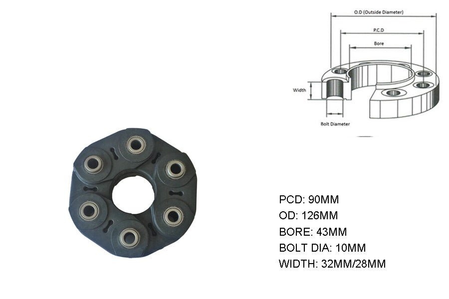 Tail Shaft Coupling (PCD 90mm) Kia Sorento BL/XM/UM 2002 - 2020 TSC-KISR-003 - Sterling