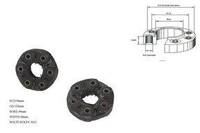 Tail Shaft Coupling (Propshaft Joint) Land Rover Range Rover P38 1995 - 2002 TSC - LRRR - 002 - Sterling Parts - Transmission & Drivetrain - Sterling Parts
