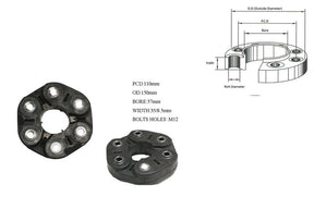 Tail Shaft Coupling (Propshaft Joint) Porsche Cayenne 9PA/955 2003 - 2007 TSC - PSCY - 001 - Sterling Parts - Transmission & Drivetrain - Sterling Parts