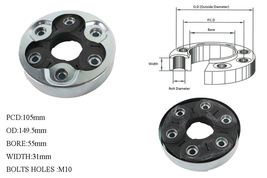 Front Tail Shaft Coupling Skoda Superb 3T/B6 2010 - 2015 TSC-SKSP-001 - Sterling