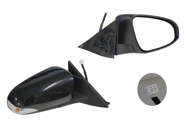 Door Mirror (RHS, with Lamp) Toyota Aurion GSV50 2012 - 2017 TYAU-DOM-05R - Sterling