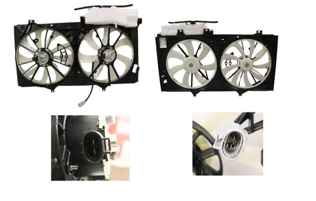 Radiator Fan with Overflow Bottle Toyota Camry ASV50 Dual 2011 - 2017 TYCA-FNR-48F - Sterling Parts