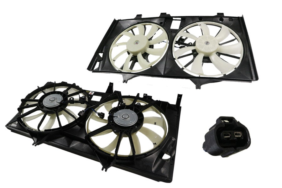 Hybrid Radiator Fan (Dual, 2.5L) Toyota Camry AVV50 2011 - 2017 TYCA - FNR - 49F - Sterling Parts - Electric Cooling Fans - Sterling Parts