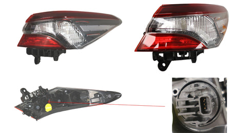 Tail Light (Outer, RHS) Tinted Toyota Camry ASV70/GSV70/AXVH71 2017 - 2024 TYCA-TAL-81R - Sterling Parts