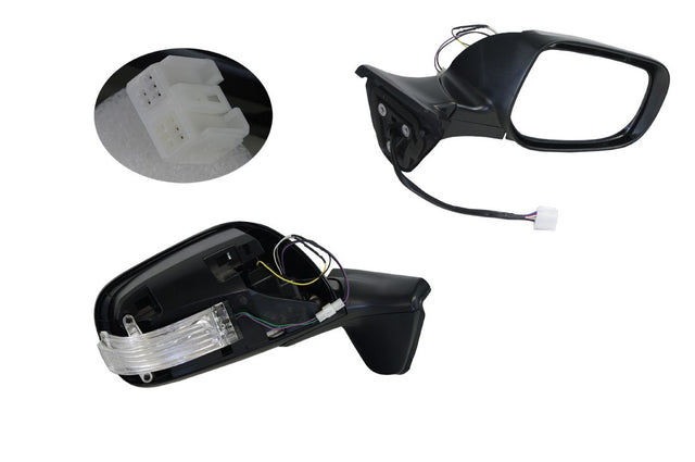 Door Mirror (RHS, Electric, Folding, 7 Pin) Toyota Corolla ZRE152 2009 - 2012 TYCO-DOM-71R - Sterling
