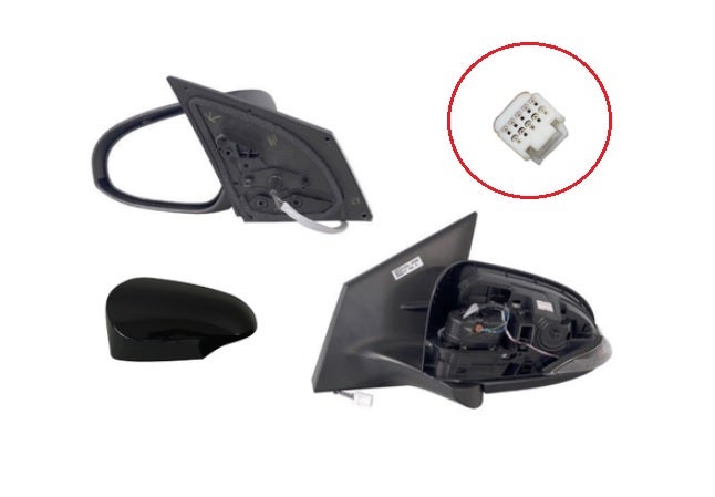 Door Mirror (LHS, Electric, with Light & Folding) Toyota Corolla ZRE172 2013 - 2019 TYCO-DOM-79L - Sterling