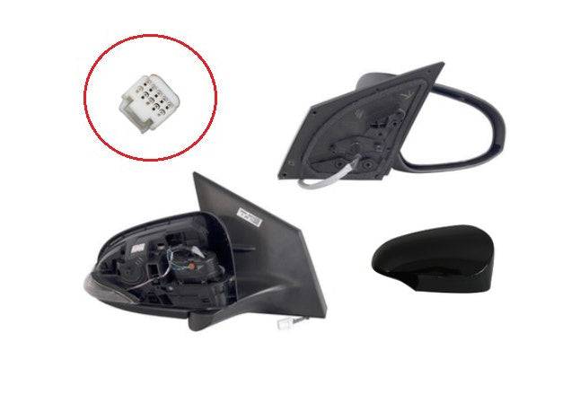Door Mirror (RHS, Electric, with Light/Folding) Toyota Corolla ZRE172 Sedan 2013 - 2019 TYCO-DOM-79R - Sterling