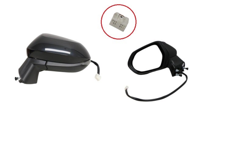 Door Mirror (LHS, Heated, Folding, Light) Toyota Corolla ZWE211 2018 - Onwards TYCO-DOM-83L - Sterling