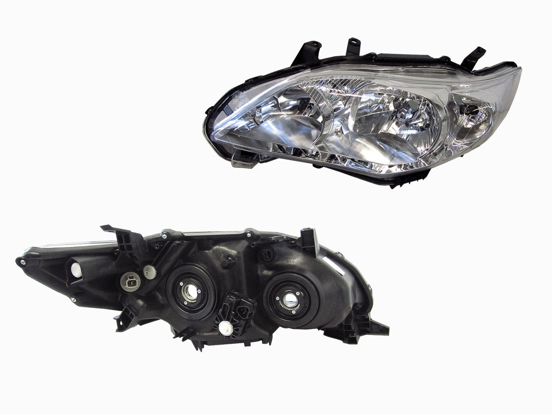 Headlight (Halogen, HB3/HB4, LHS) Toyota Corolla ZRE152 2009 - 2013 TYCO-HEL-80L - Sterling