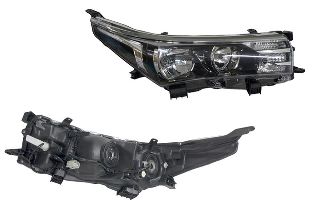 Headlight (Halogen, HB3/H11, No LED) RHS Toyota Corolla ZRE172 Sedan 2013 - 2019 TYCO-HEL-83R - Sterling