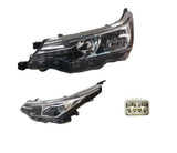 Headlight (LHS, Halogen with Motor) Toyota Corolla ZRE172 Sedan 2016 - 2019 TYCO-HEL-84L - Sterling
