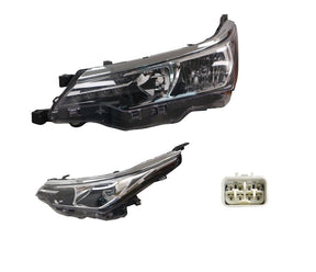 Headlight (LHS, Halogen with Motor) Toyota Corolla ZRE172 Sedan 2016 - 2019 TYCO-HEL-84L - Sterling