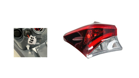 Tail Light (Outer, LHS) Toyota Corolla ZRE182 2015 - 2018 TYCO-TAL-1987L - Sterling Parts