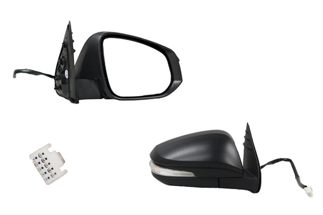 Door Mirror (RHS, Electric, Black, LED Blinker, Folding) Toyota Fortuner GUN156 07/2015 - ONWARDS TYFT-DOM-03R - Sterling