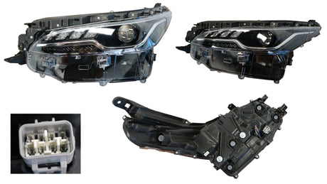 Headlight (LHS, LED with Motor) Toyota Fortuner GUN156 Series 2 GX 2020 - Onwards TYFT-HEL-05L - Sterling Parts