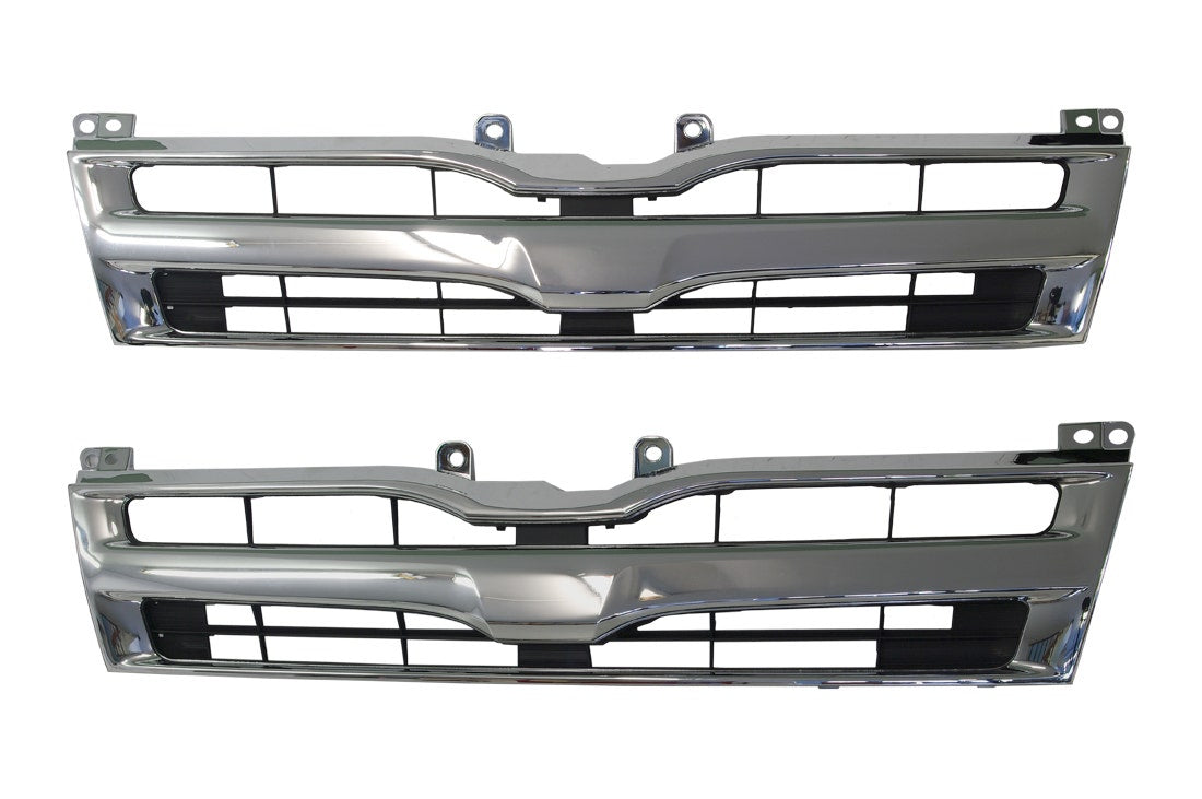 Front Grille (Chrome/Black), TRH/KDH Toyota Hiace LWB 2010 - 2013 TYHI - GRI - 115F - Sterling Parts - Grilles & Bumper Parts - Sterling Parts
