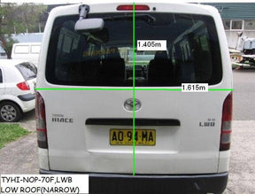 Tailgate (with Brake Light Nozzle Holes) Toyota Hiace KDH200 SLWB High - Roof 2013 - 2019 TYHI - TAG - 58B - Sterling Parts - Body Panels & Hardware - Sterling Parts