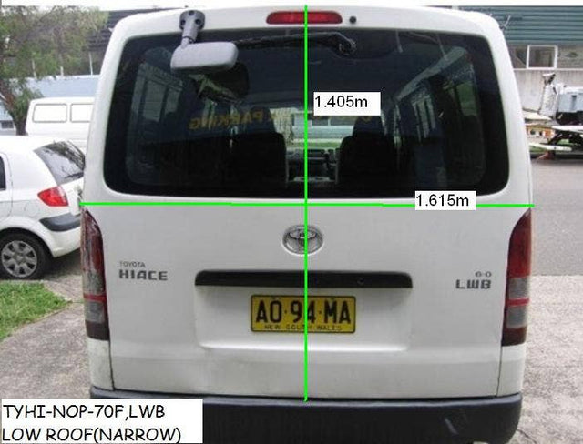 Tailgate (with Brake Light Nozzle Holes) Toyota Hiace KDH200 SLWB High - Roof 2013 - 2019 TYHI - TAG - 58B - Sterling Parts - Body Panels & Hardware - Sterling Parts