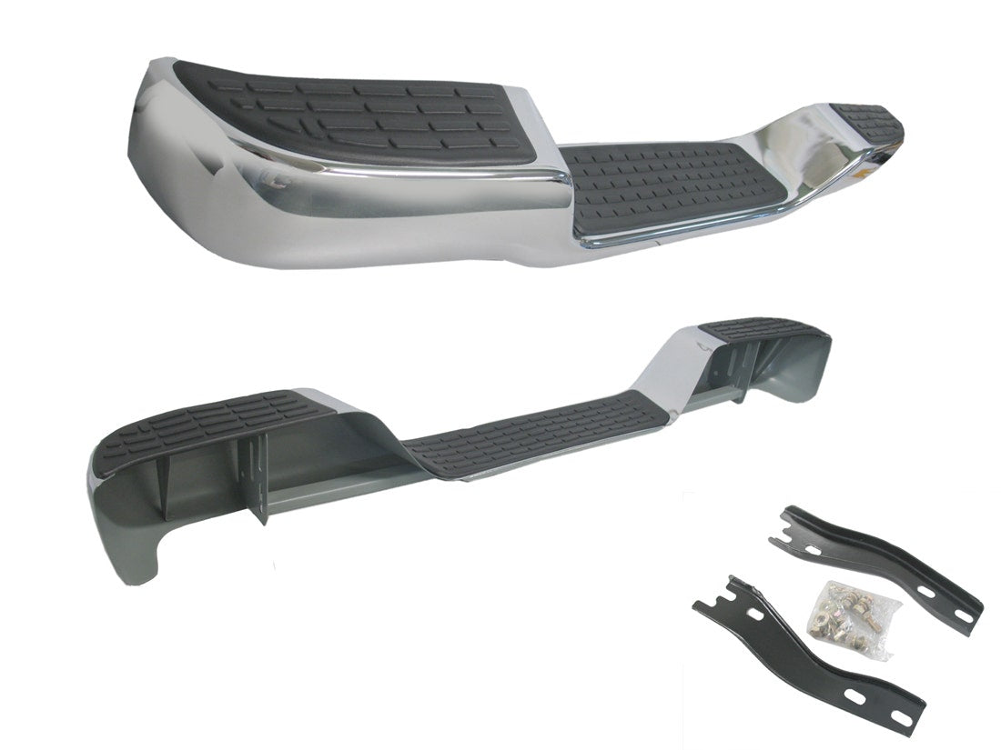 Rear Chrome Step Bar (with Brackets), TGN/KUN/GGN Toyota Hilux 2005 - 2015 TYHX-BAR-63B - Sterling