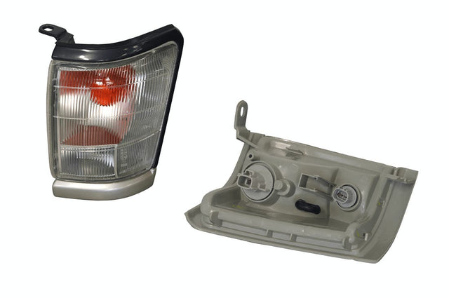 Front Corner Light (LHS, Black/Silver Edge) Toyota Hilux LN169 1997 - 2001 TYHX-COL-68L - Sterling