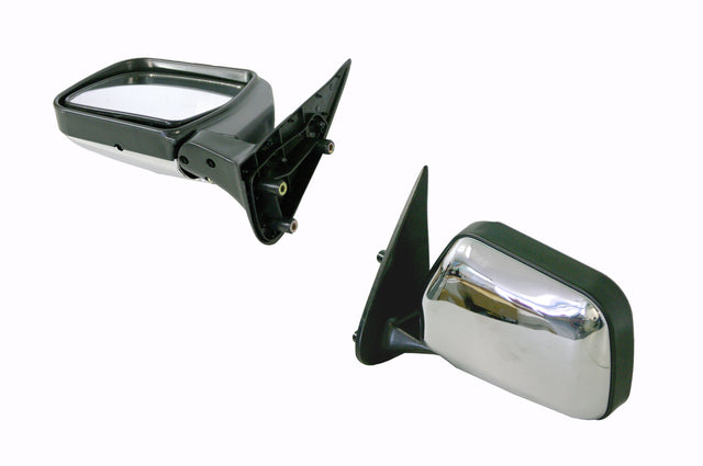 Door Mirror (Manual, LHS, Chrome/Black) Toyota Hilux RN147/LN167 1997 - 2005 TYHX-DOM-94L - Sterling