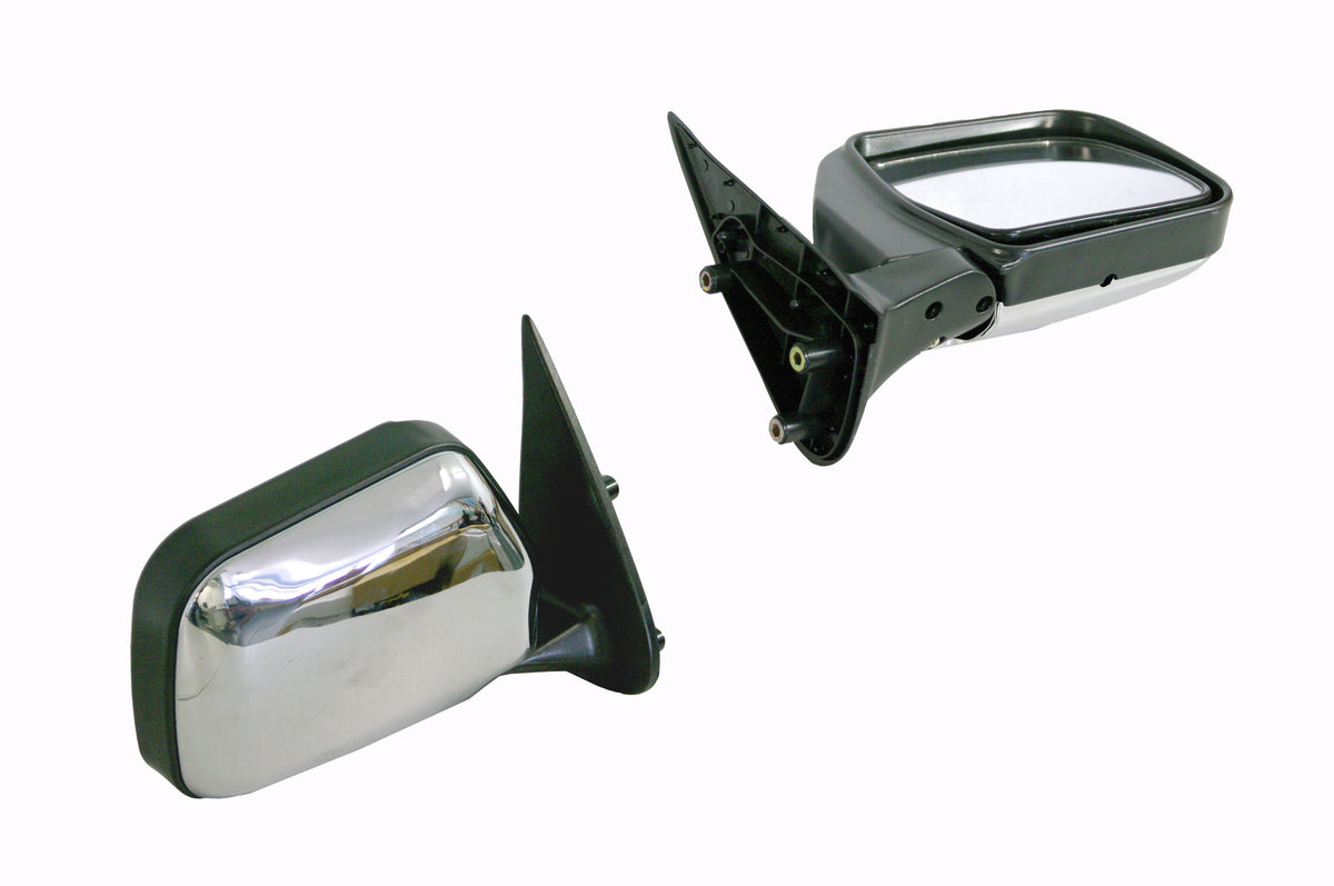 Door Mirror (Manual, RHS, Chrome/Black) Toyota Hilux RN147/LN167 1997 - 2005 TYHX - DOM - 94R - Sterling Parts - Exterior Mirrors - Sterling Parts