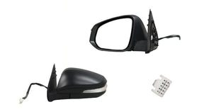 Door Mirror (LHS, Electric, Black, LED, Folding) Toyota Hilux 2015 - Onwards TYHX-DOM-9917L - Sterling