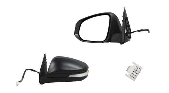 Door Mirror (LHS, Electric, Black, LED, Folding) Toyota Hilux 2015 - Onwards TYHX-DOM-9917L - Sterling