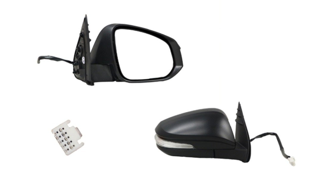 Door Mirror (RHS, Electric, Black, LED Blinker, Folding) Toyota Hilux 2015 - Current TYHX-DOM-9917R - Sterling