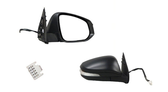 Door Mirror (RHS, Electric, Black, LED Blinker, Folding) Toyota Hilux 2015 - Current TYHX-DOM-9917R - Sterling