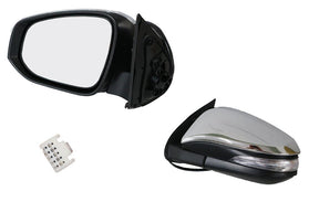 Door Mirror (LHS, Electric, Chrome, LED Indicator, Folding) Toyota Hilux 2015 - Onwards TYHX - DOM - 9919L - Sterling Parts - Exterior Mirrors - Sterling Parts
