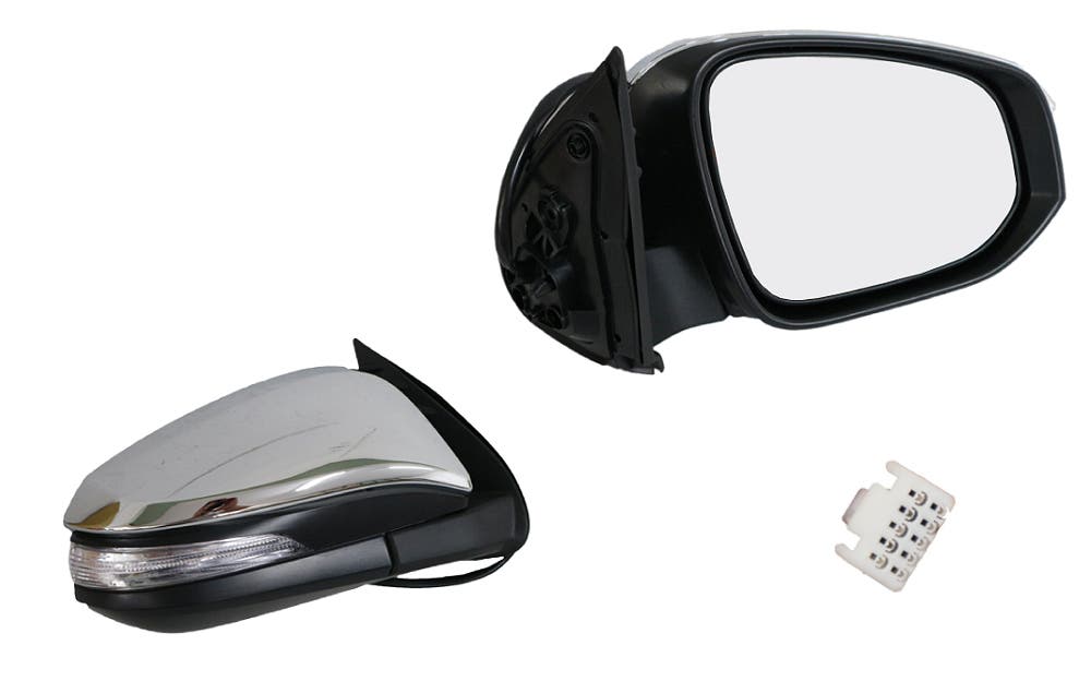 Door Mirror (RHS, Electric, Chrome, LED, Folding) Toyota Hilux 2015 - Current TYHX-DOM-9919R - Sterling