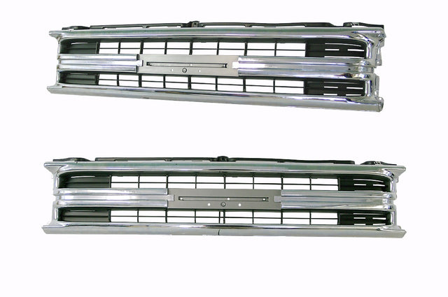 Front Grille (3 Piece, Black) Toyota Hilux RN85 1991 - 1994 TYHX - GRI - 27F - Sterling Parts - Grilles & Bumper Parts - Sterling Parts