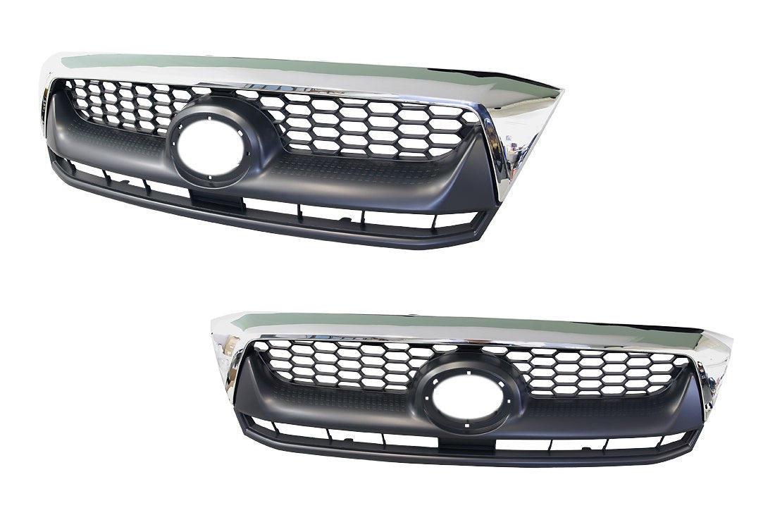 Front Grille (with Chrome Mould) Toyota Hilux SR5 2008 - 2011 TYHX - GRI - 66F - Sterling Parts - Grilles & Bumper Parts - Sterling Parts