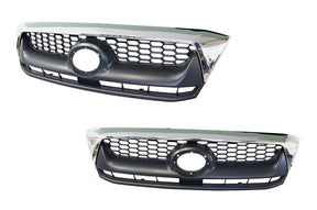 Front Grille (with Chrome Mould) Toyota Hilux SR5 2008 - 2011 TYHX - GRI - 66F - Sterling Parts - Grilles & Bumper Parts - Sterling Parts